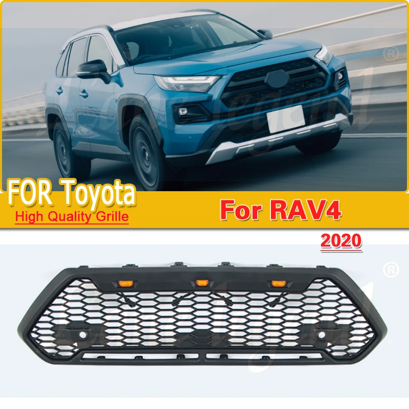 

Black ABS Plastic Car Grills Front Grille Fit for Toyota RAV4 2020 Auto Part Exterior Accessories Air Intake Grille