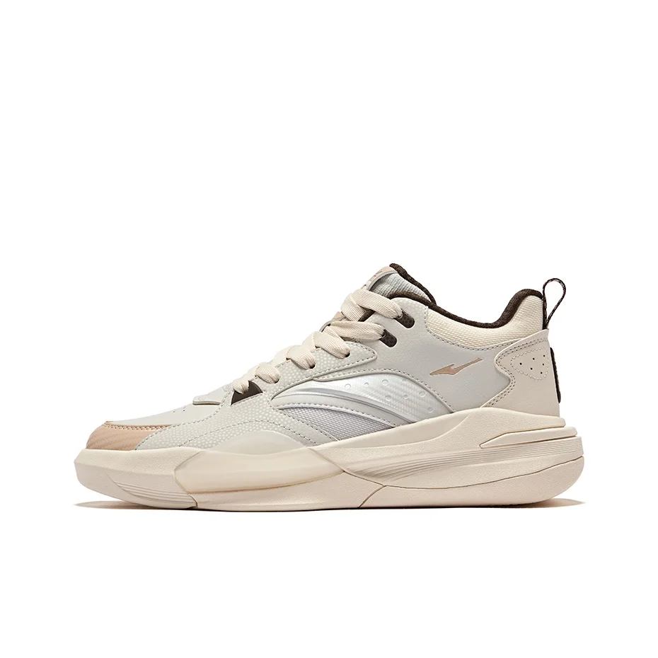 Erke Conqueror 2 Chaussures décontractées à tige haute antidérapantes et résistantes à l'abrasion pour hommes Beige