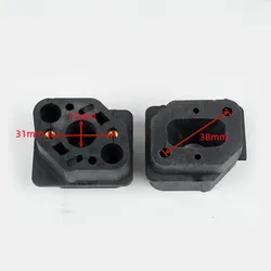 CARBURETOR INSULATOR FOR 1E48F 48F 63CC KS865 EB650 2 Stroke CARB RUBBER SPACER ADAPTER INTAKE MANIFOLD