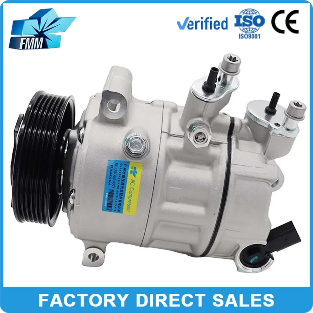 

FMM A/C AC Compressor for VW Golf 5 6 Touran Passat 3C Tiguan Scirocco Caddy Odtavia 5Q0820803J 5N0820803 5N0820803C 5N0820803A