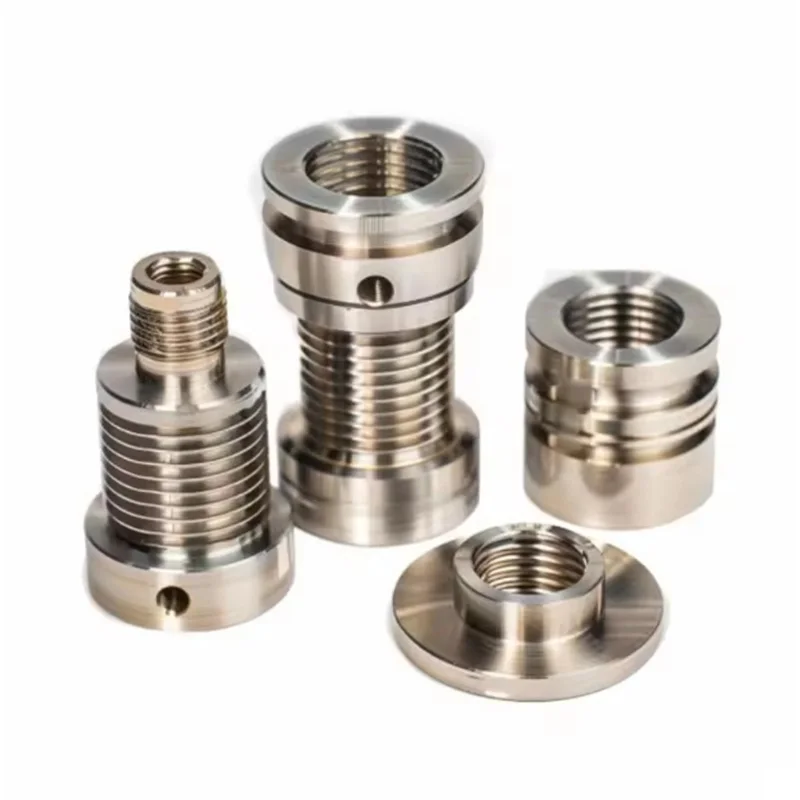 

Custom Stainless Steel CNC Machined Threaded Fitting Set with Steel Valve
