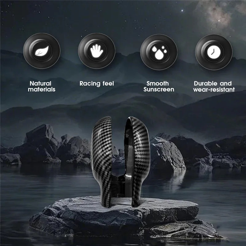 For Land Rover Discovery 3 LR3 /Discovery 4 LR4 Car Accessories Black Wood Grain Color ABS Gear Shift Knob Head Cover Trim