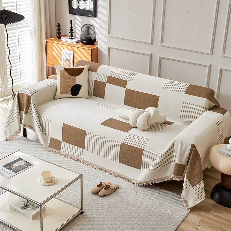 Luxury Sofa Cover Chenille Sofa Towel Blanket Couch Cover Universal Anti-cat Scratch Sofa Cover for Living Room 1/2/3/4 Seater