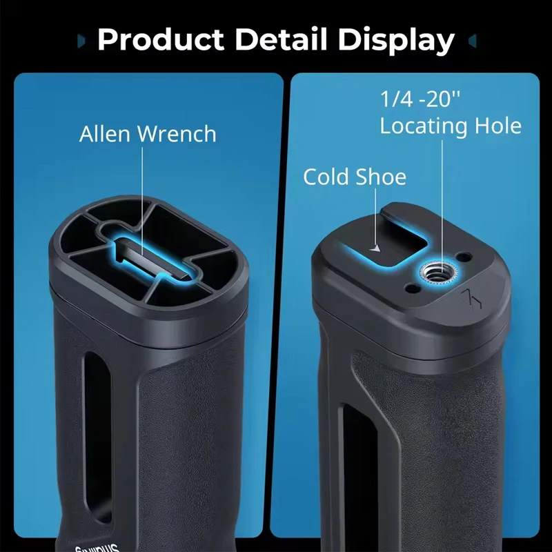 SmallRig Camera Mini Side Handle Kit With NATO Clamp Adapter & NATO Rail Lightweight Cage Grip For Mount Magic Arms, Light -5532