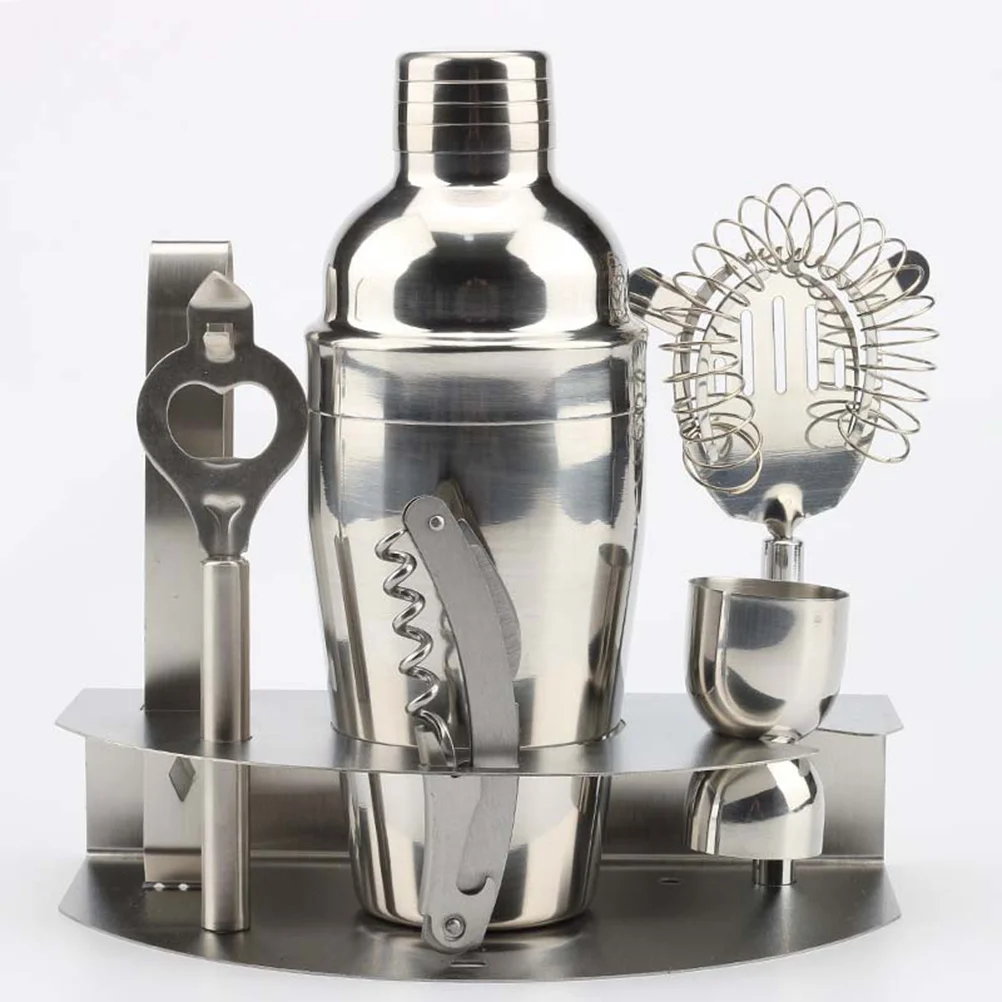 

12Pcs Stainless Steel Cocktail Shaker Set Bartender Tools Drink Mixer Kit Waterproof for Bar Restaurant Home 550ml