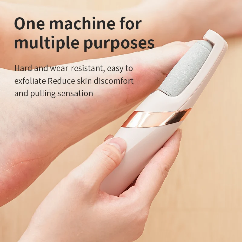 Electric Callus Remover Grinder Rechargeable Foot Exfoliator Foot Scrubber Pedicure Tools Removes Dry Skin for Smoother Feet
