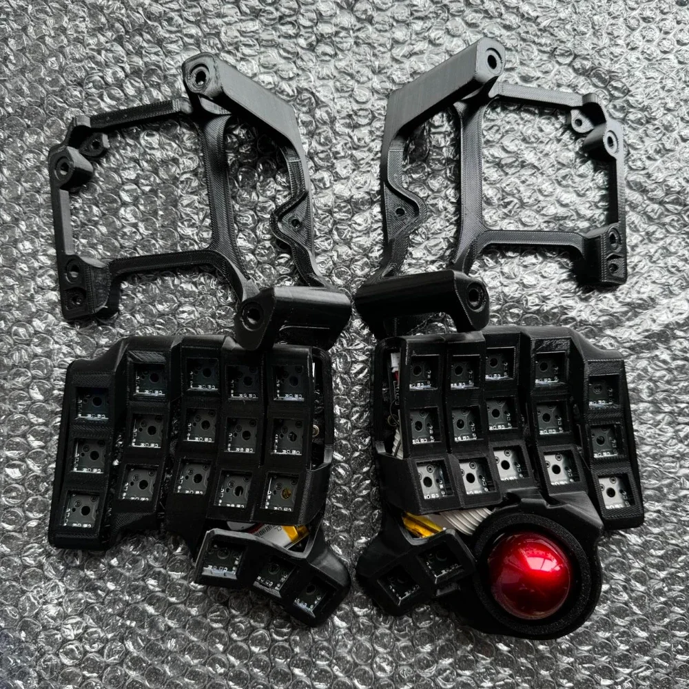 Charybdis Nano Split Keyboard Kit 3x5 Custom Hotswap Bracket Trackball Wired/Wireless Dual-mode Split Mechanical Keyboard Gamer