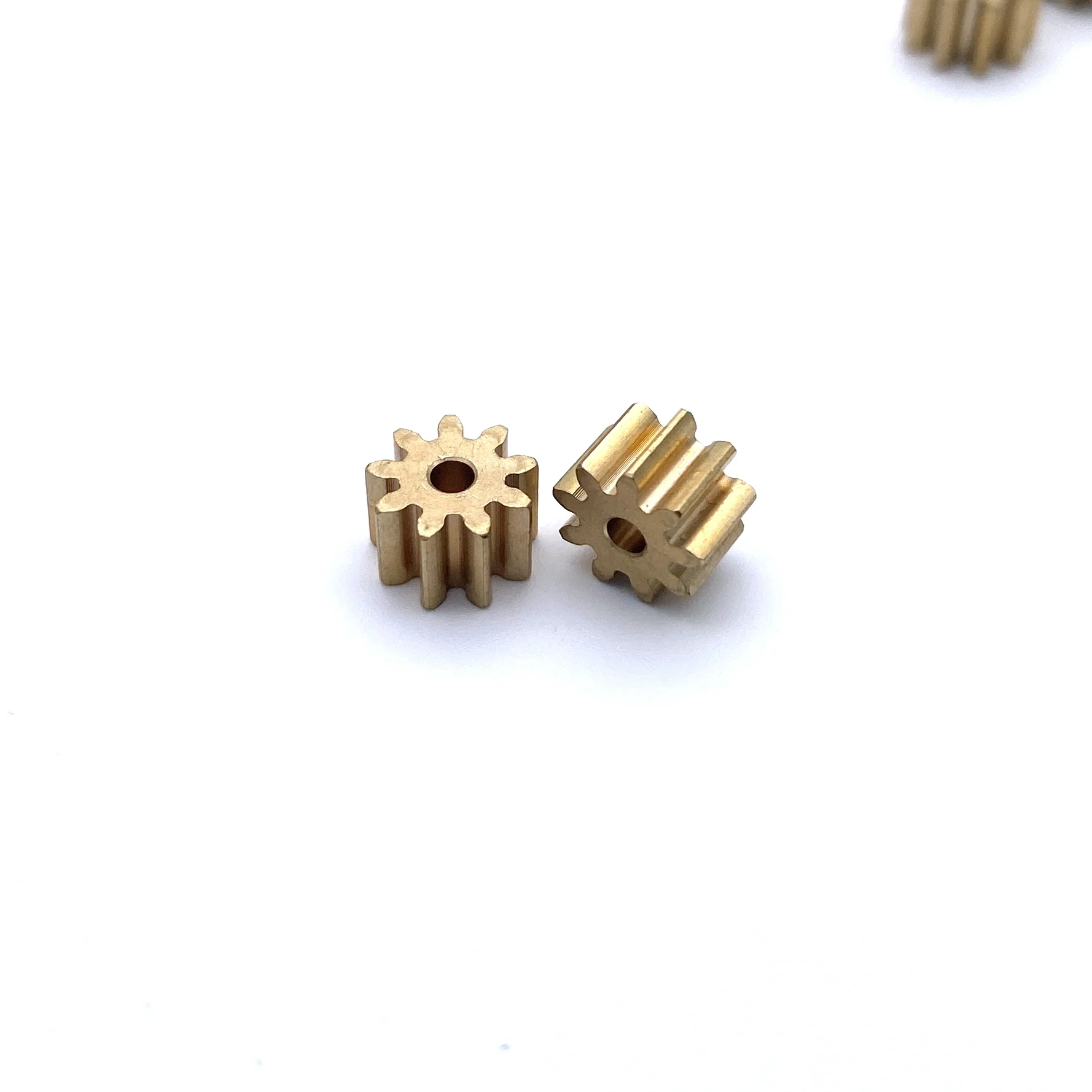 M0.7 9/10/12 Teeth Copper Motor Main Gear 0.7M 9T 2MM 3.1mm 3.6mm DIY Spindle Toy Cylindrical Gear