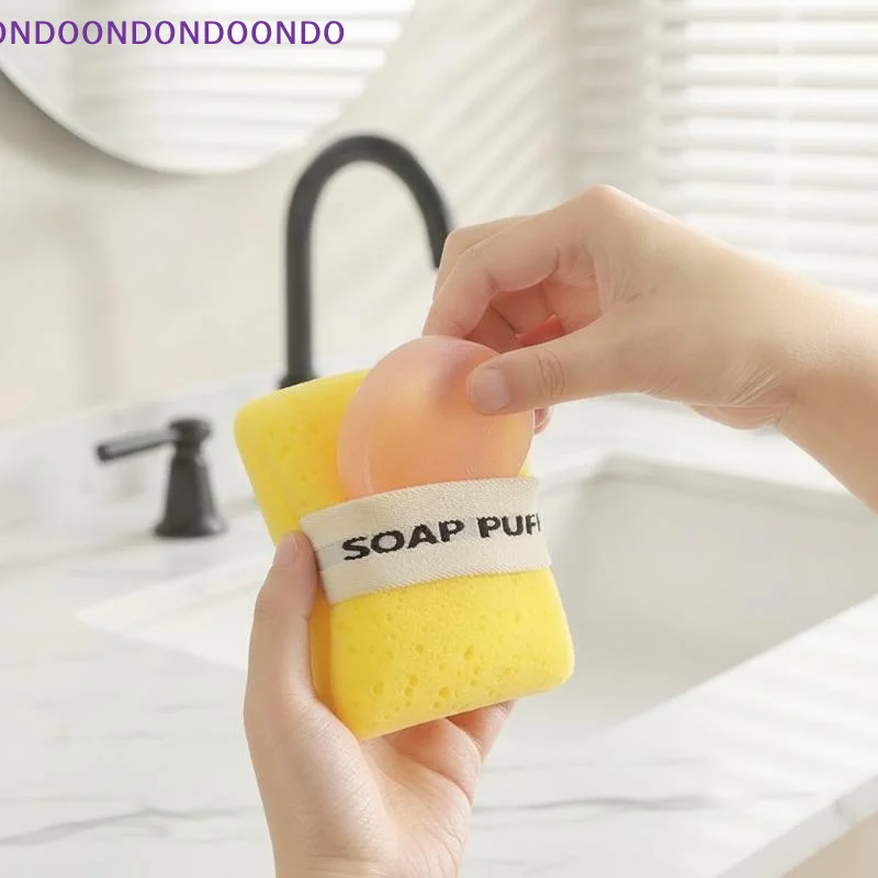 1Pcs Bath Cleansing Foaming Net Pouch Sponge Soap Bag Ultra-soft Hydrophilic Sponge For Gentle Lathering Bathroom Tool
