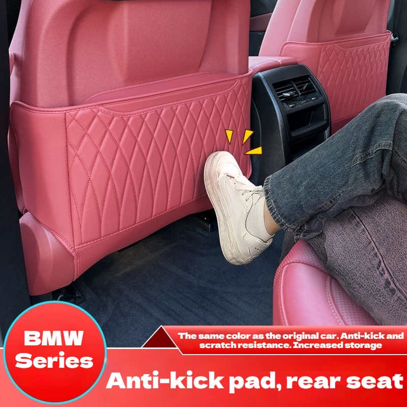 

New 3 Series 5 Series iX3X3X4X5LX6i4 /G28 BEV/G26/G22/G23/G25/G05/G07 Protective mat upholstery for BMW rear seat anti-kick pad