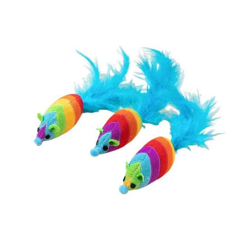 New simulated plush mouse toy for cats to chew on and entertain themselves with, new cross-border design cat toy