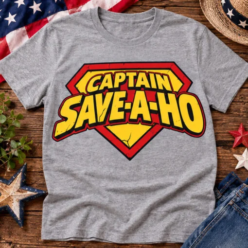2026 Captain Save A Hoe Costume Halloween T-Shirt Beach Cotton Top Tees Men Women and Kids Short Sleeve Street Style Tops Ins