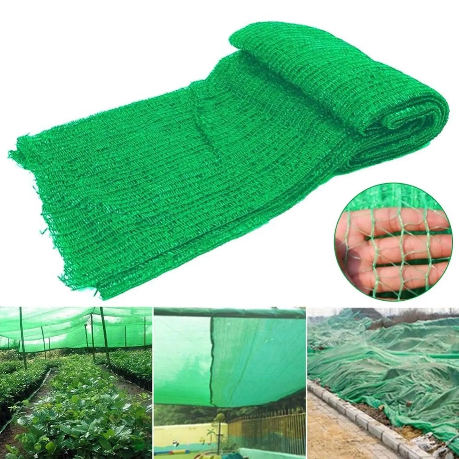 4x5M Sunblock Mesh Sun Shade Sail UV Resistant Sun Shelter Cover Greenhouse Shade Cloth Net Tarp for Flowers Tomatoes Home Patio