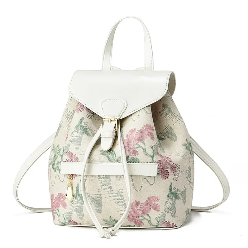 Новый женский рюкзак, повседневный модный женский рюкзак из искусственного материала с вышивкой, модный элегантный рюкзак для девочек, женская сумка Mochila
