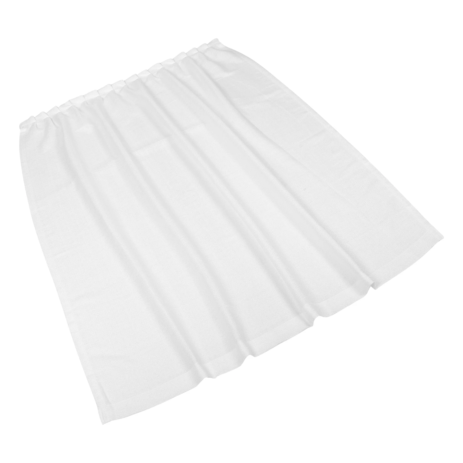 

1pcs Sheer Curtain Light Filtering Semi-Transparent Window Drapes Self Adhesive For Living Room Bedroom Kitchen Doorway Home