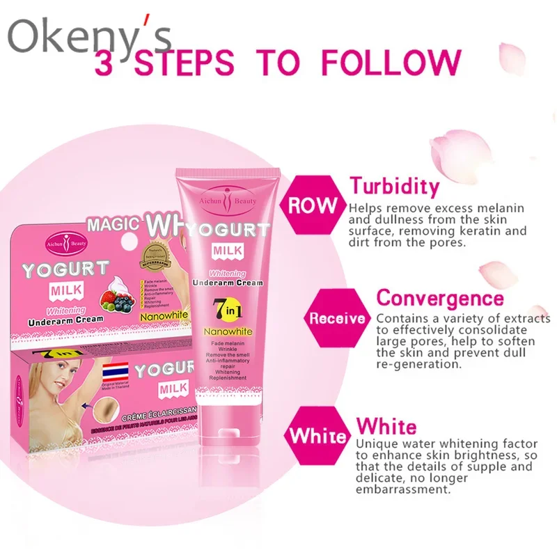 Body Cream Armpit Whitening Cream Axillary Brightening Remove Melanin Desalinate Whitener Intimate Bikini Private Parts Cream