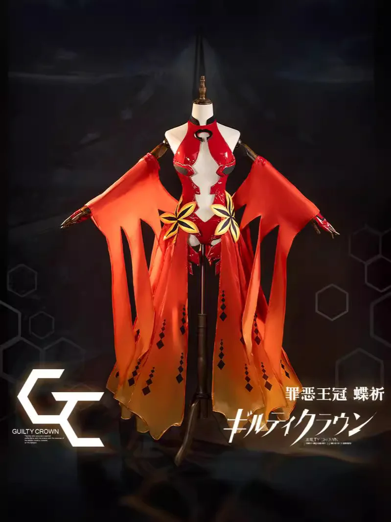 Yuzuriha Inori Cosplay Costume Guilty Crown Egoist Goldfish Red Sexy Jumpsuits Fighting Uniform Halloween For Sui