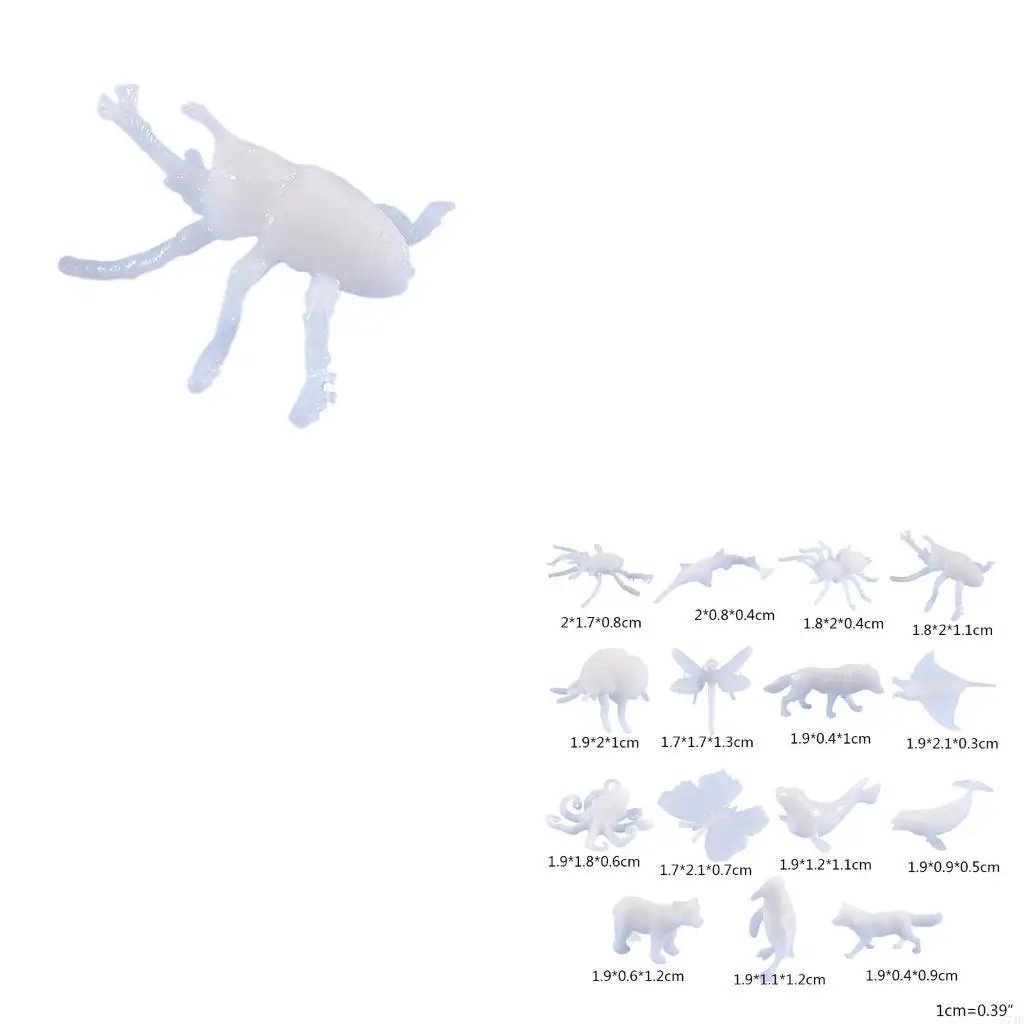 Mini Resin Filler Epoxy Resin Mold Marine-Continental Animals Filling Models