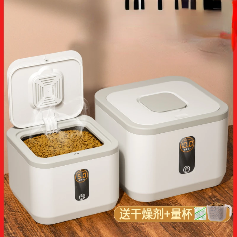 Storage bucket, dog food sealed bucket, moisture-proof storage bucket, pet food household storage box