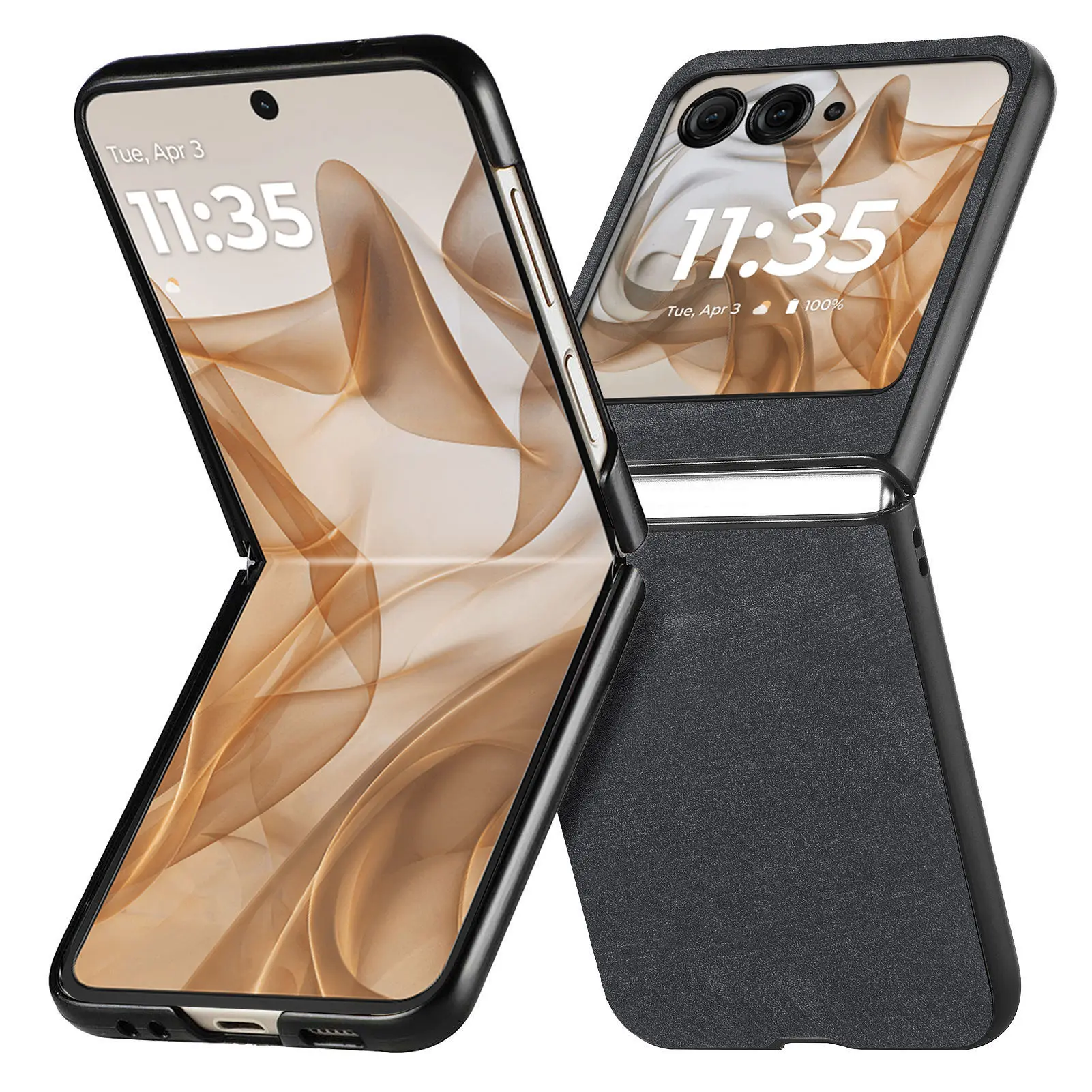 Retro Luxus Hautfreundliche PU-Leder Handyhülle für Motorola MOTO Razr 70 Ultra 60 50 Razr 2026 2025 2024 Stoßfeste Schlanke Schutzhülle
