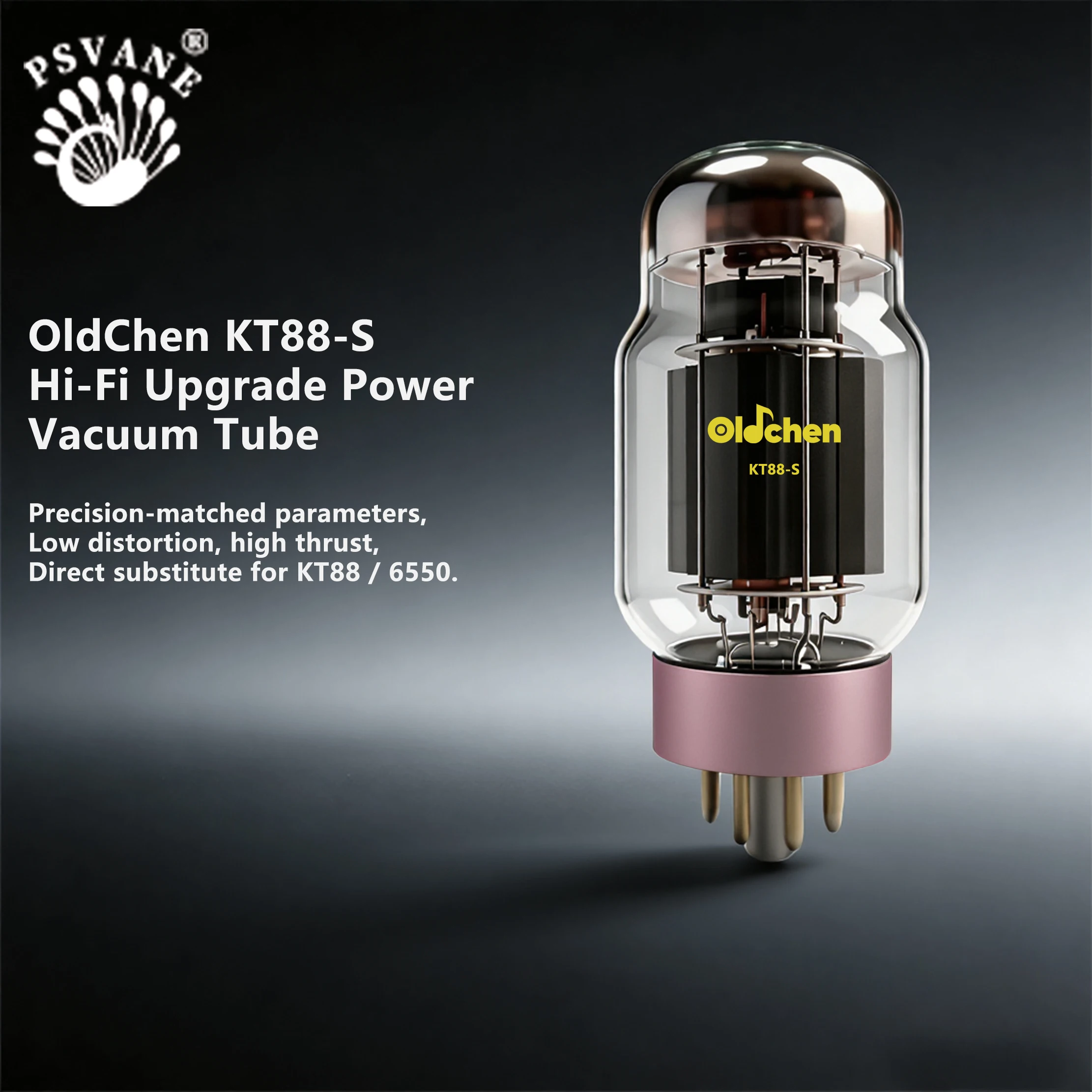 PSVANE KT88-S Vacuum Tube-OLDCHEN，Replacement for KT88C/ 6550/KT88, Hi-Fi Audio Tube for Amplifier