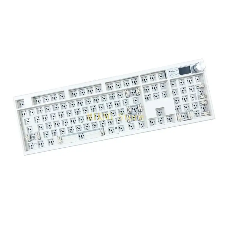 GMK104 3Mode لوحة المفاتيح الميكانيكية القابلة للتخصيص typec 2.4 جيجا هرتز BT5.0 مع عرض وضبط المقبض يعزز كتابة أفضل بيع