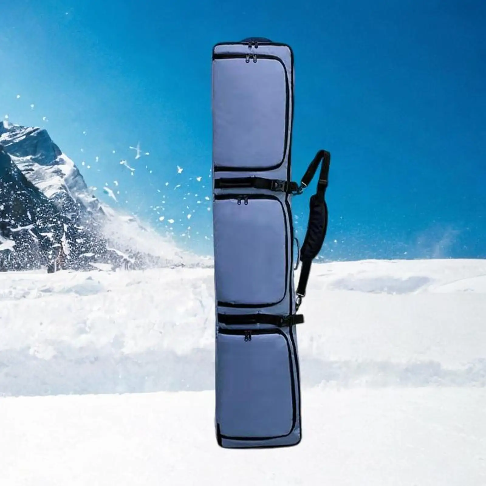 Snowboard Sleeve Ski Bag with Wheels with Top Handle Carrier Bag Waterproof Snowboard Backpack Ski Equipment Bag for Outdoor