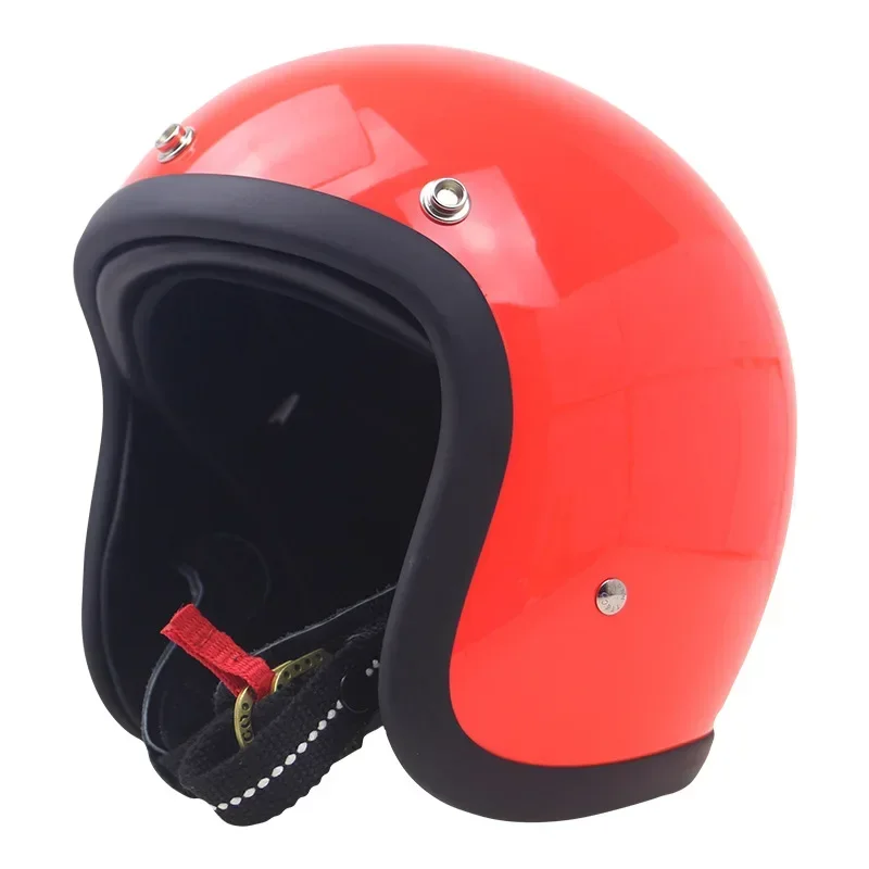 Classic Open Face 3/4 Motorcycle Motorcross Helmet Jet Scooter TT&COCASCOS Vintage Retro Motorcycle 500TX Safety Helmet