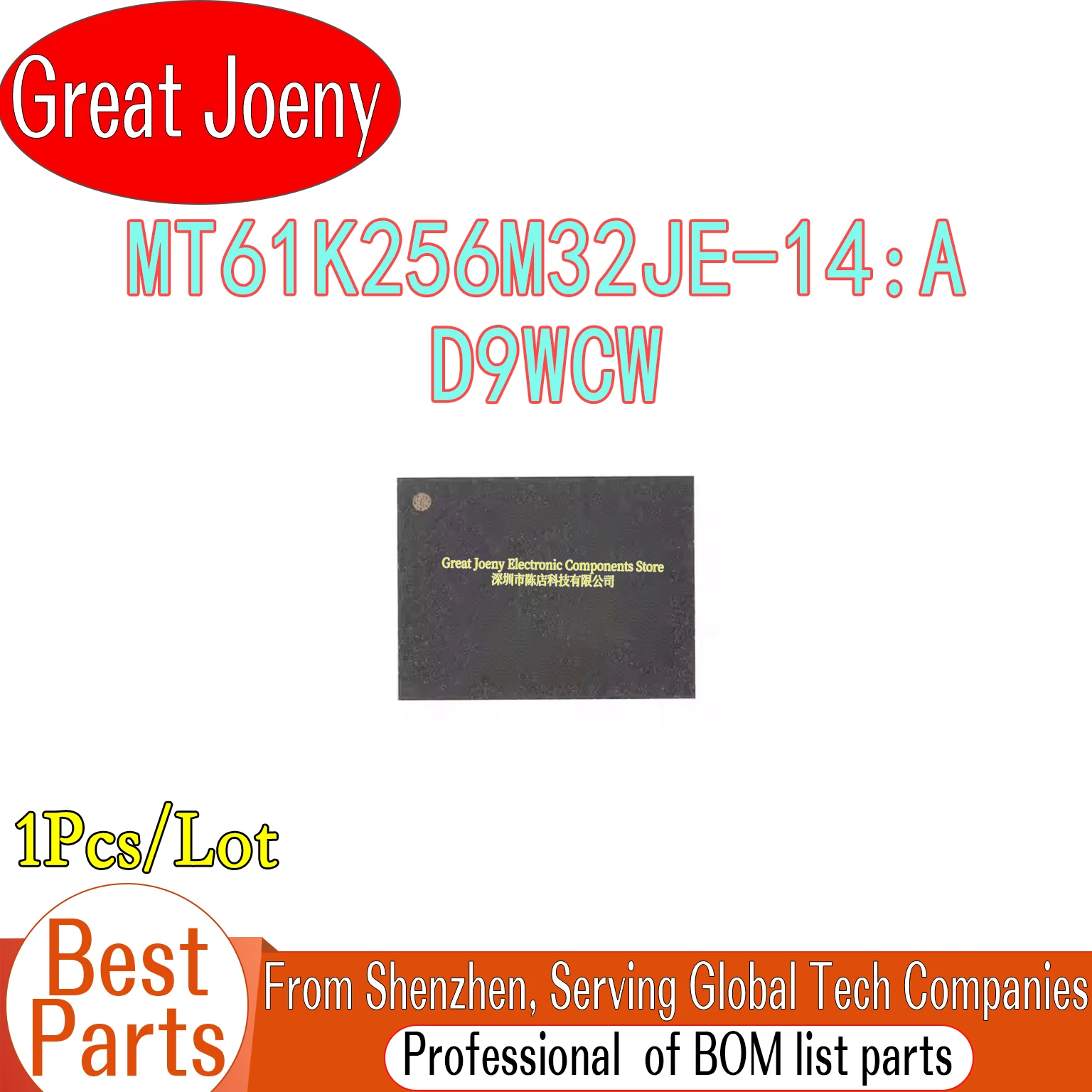 

(1piece)100% New MT61K256M32JE-14:A D9WCW BGA
