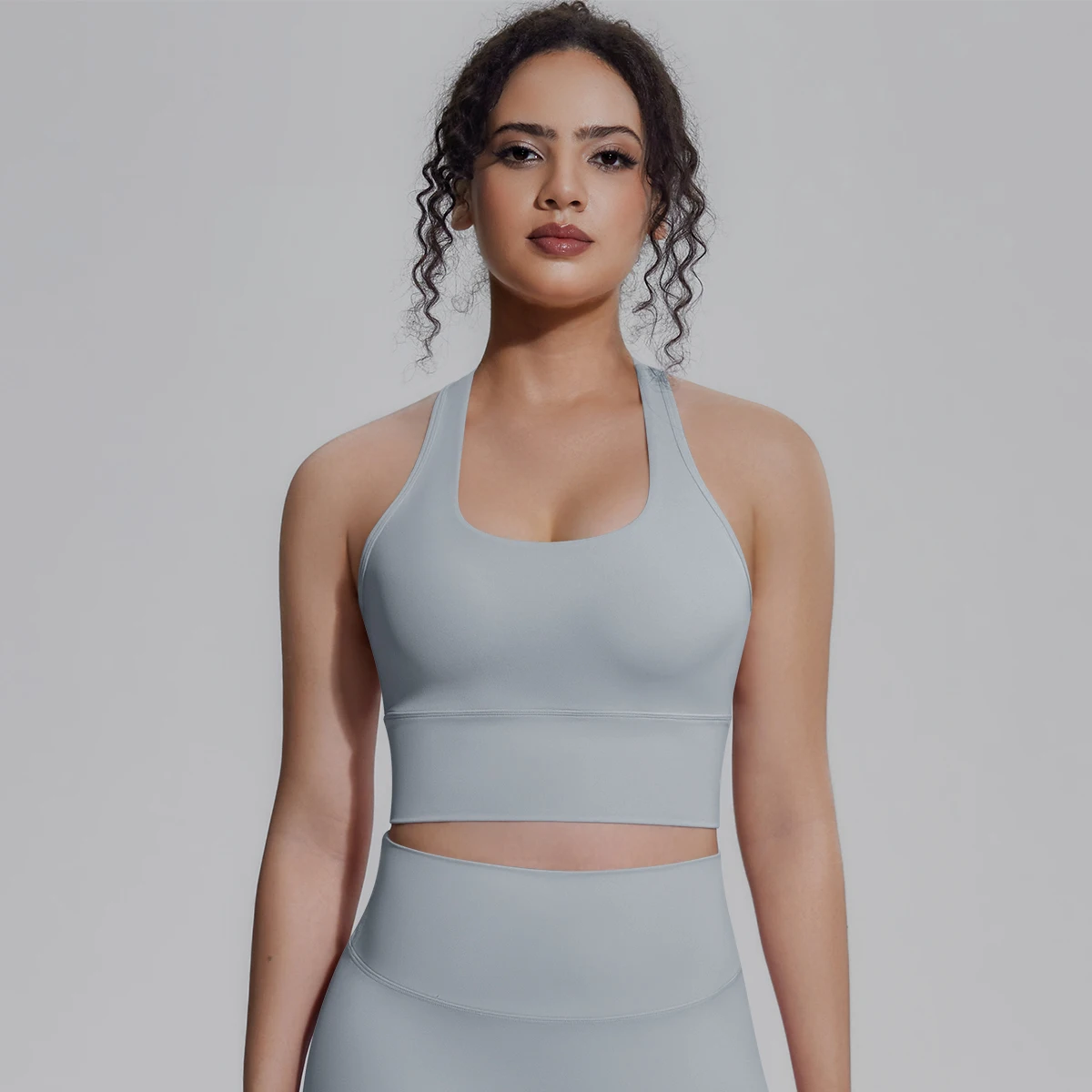 Rooftrellen Damen Fitness Yoga Sport-Top Sexy Rückenfreies I-förmiges Top Einfarbig Sommer Workout Gym-Kleidung Yoga-Top – Detail 31