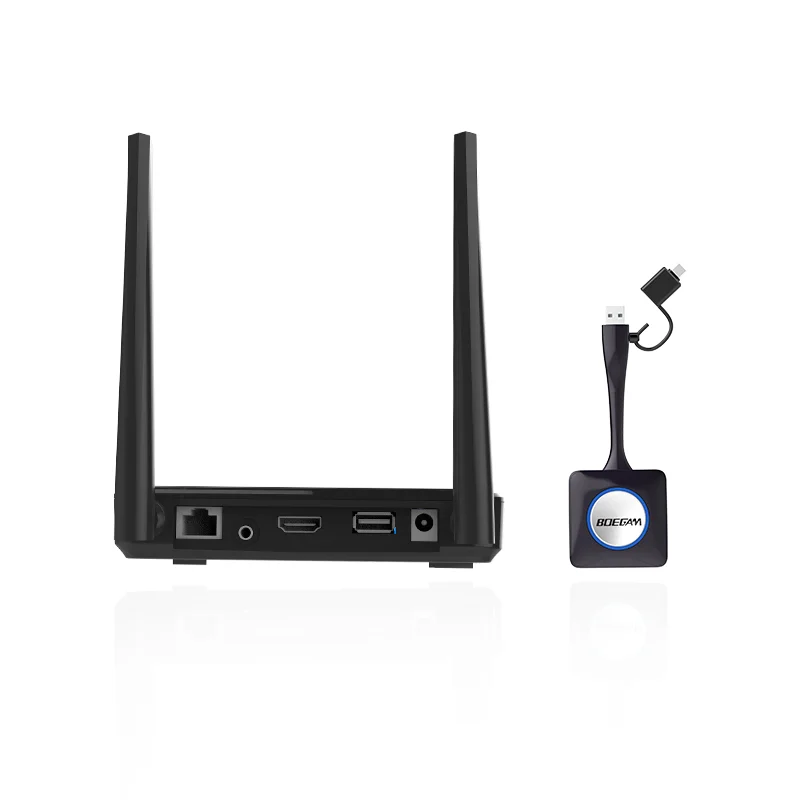 Multi-Device Wireless Presentation System, BYOD, Plug & Play, HD 1080p, 50m Wireless Range for Conference Rooms & Classrooms