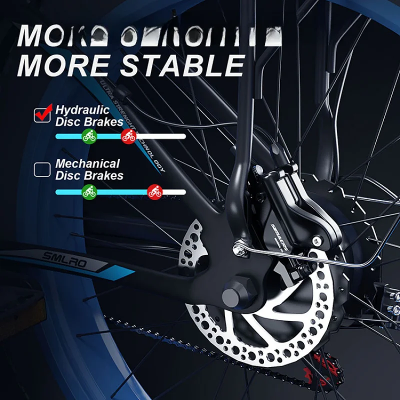 High Quality 48V 1000W Adult Electric Mountain Fat Tire E-Bike For Outdoor Riding
