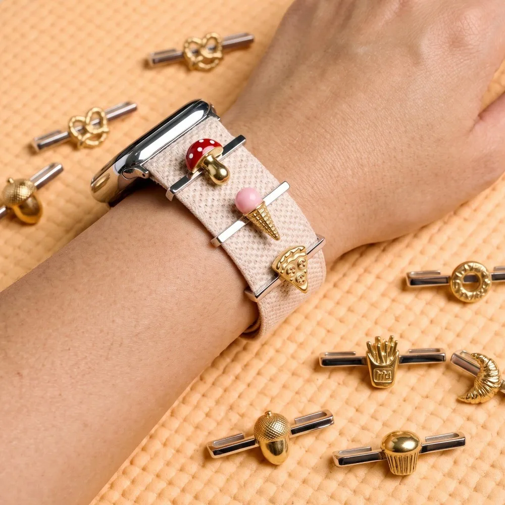 Cute Ice Cream Charm Clip Handmade Food Pendant Decorative Accessory for WHOOP 5.0 MG 4.0 Fitness Tracker