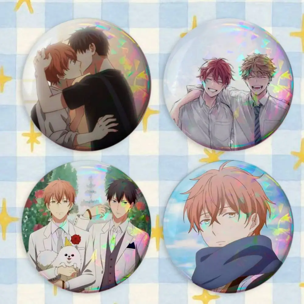 Given BLAnime Ritsuka Mafuyu Sato Badges Button Round Creative Pin Brooch Badge Bag Decor Accessories Fans Collect Friends Gifts