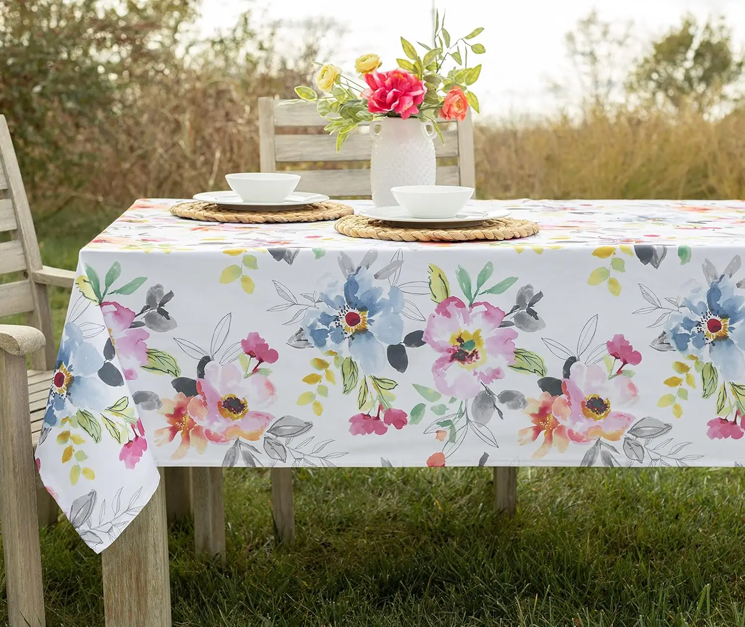 White Yellow Buffalo Check Rectangular Tablecloths Spring Summer Indoor Outdoor Picnic Table Decor Holiday Party Wedding Decor