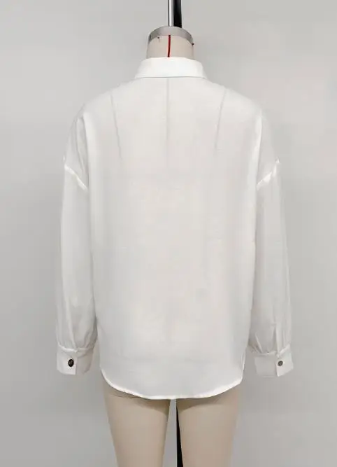 Frauen Hemd 2025, Herbst Neue Retro Party Modische Trend Pailletten Dekoration Langarm Hemd Street Fashion Retro Hemd