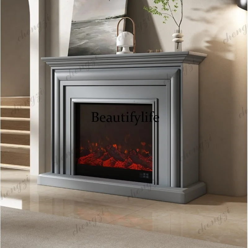 American simulation flame electronic decoration heating fireplace simple Italian minimalist decorative cabinet