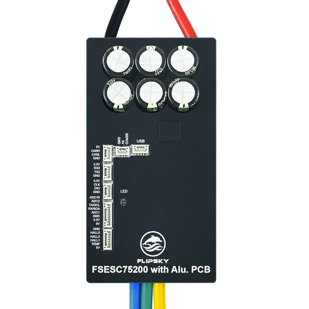 75200 High‑Current VESC Speed Controller Flipsky ESC 4‑20S Aluminum Baseboard