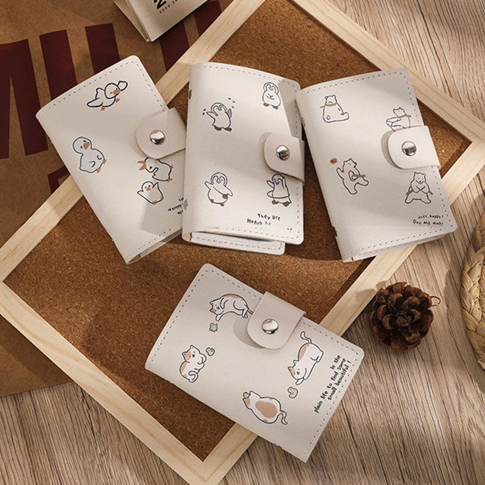 محفظة متينة ذات ملمس ناعم للعملات المعدنية، خط سيارة أنيق، نمط البطريق، حامل بطاقة البنك المحمول، حقيبة تخزين متعددة البطاقات من جلد البولي يوريثان