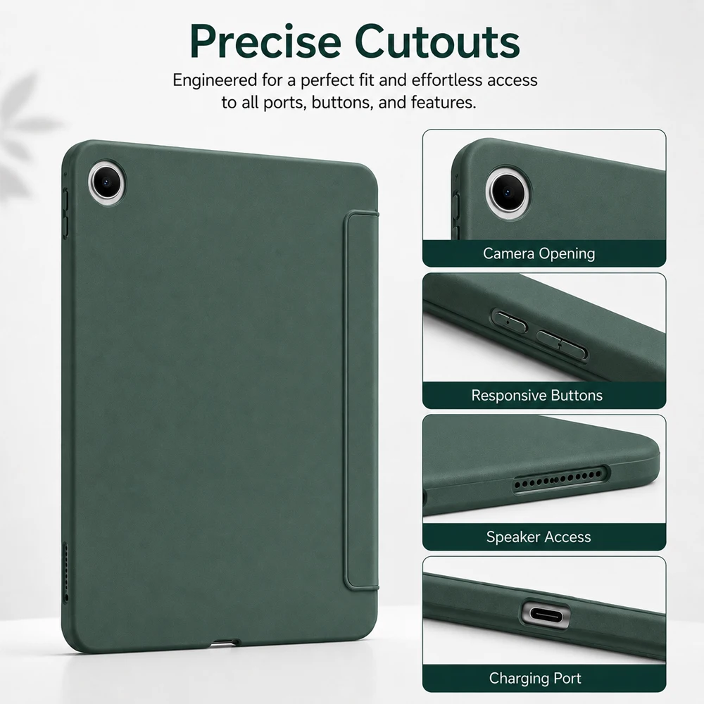 For Samsung Galaxy Tab A9+ Plus 2023 And A11+ Plus 2025 Case Slim Tri Fold Stand Auto Wake Sleep Shockproof Protective Cover