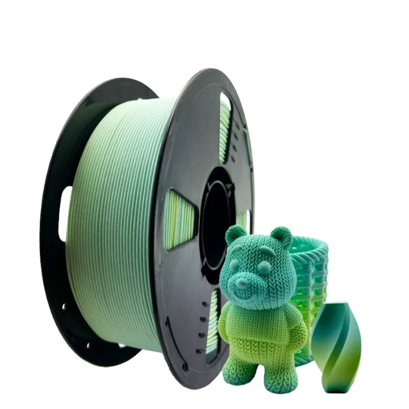 

JINCCAI Silk Dual Color 1.75mm 1kg PLA 3D Printing Filament for Bambu Lab 3D Printers Wire Drawing Head