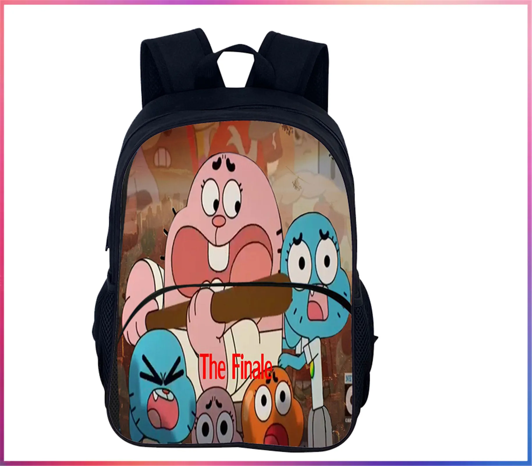 The Amazing World of Gumball Multifunction Kid Backpack-Lightweight Classic Daypack-Large Capacity Rucksack for School