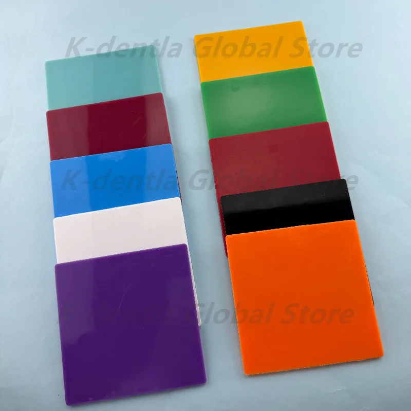 10Pcs/Box Dental Vacuum Forming Sheets Sports MouthGuard Thermoforming EVA Soft Material Teeth Protector Film Splint 127mm/4mm
