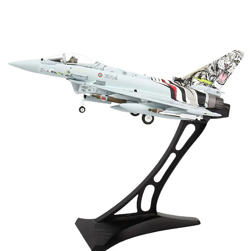 

1/72 Italian Air Force Typhoon S Fighter EF2000 Aircraft Model Diecast Alloy Airplane Plane Model for Collection Souvenir Gift