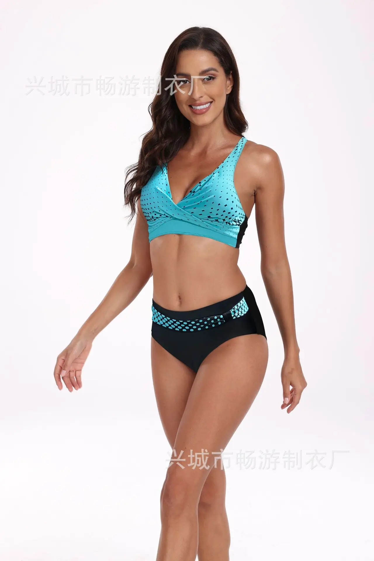 

2025 New Swimsuit Sexy High Waist Printed Women Bikini Set Beachwear Push Up Bathing Suit Female Swimwear Two Piece Swimsuit