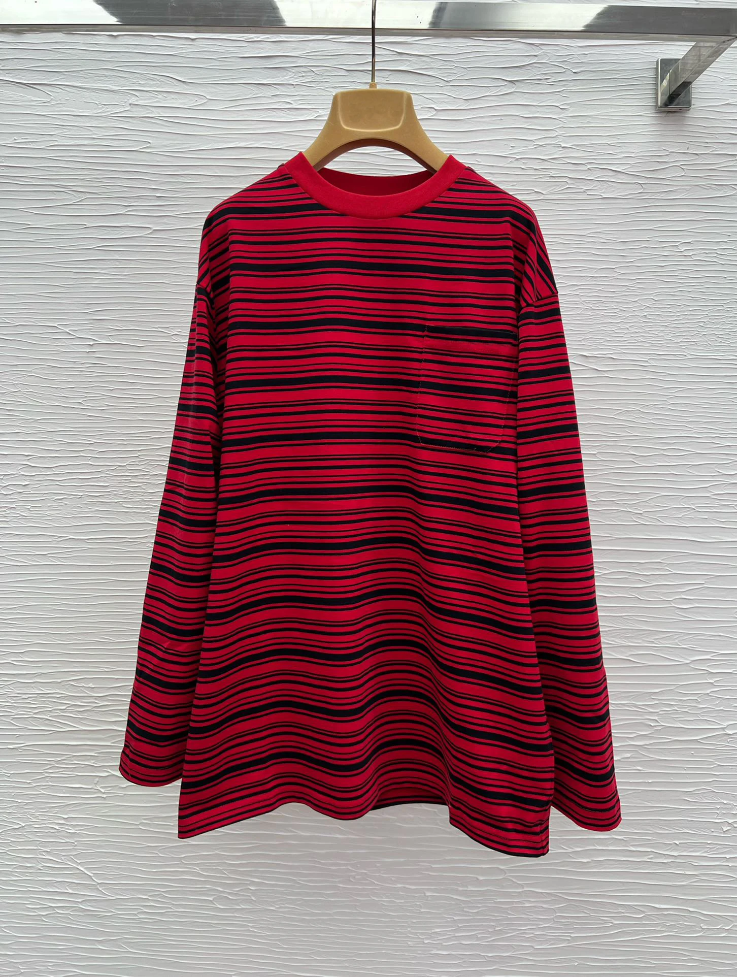 

Shirt round neck design fashion temperament Slim thin casual versatile 2025 spring women's new hot