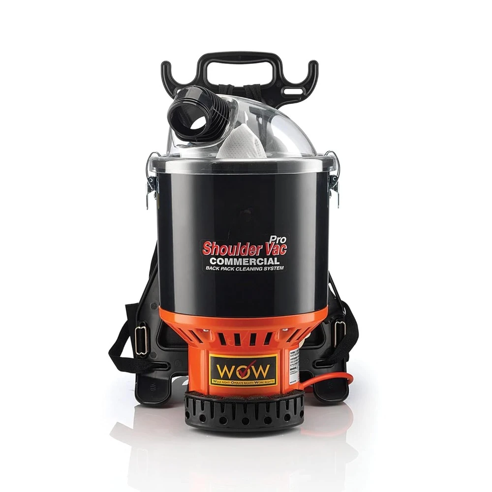 

Lightweight Backpack Baggged Vacuum Cleaner, Lightweight, For Carpet and Hard Floors, C2401,Black