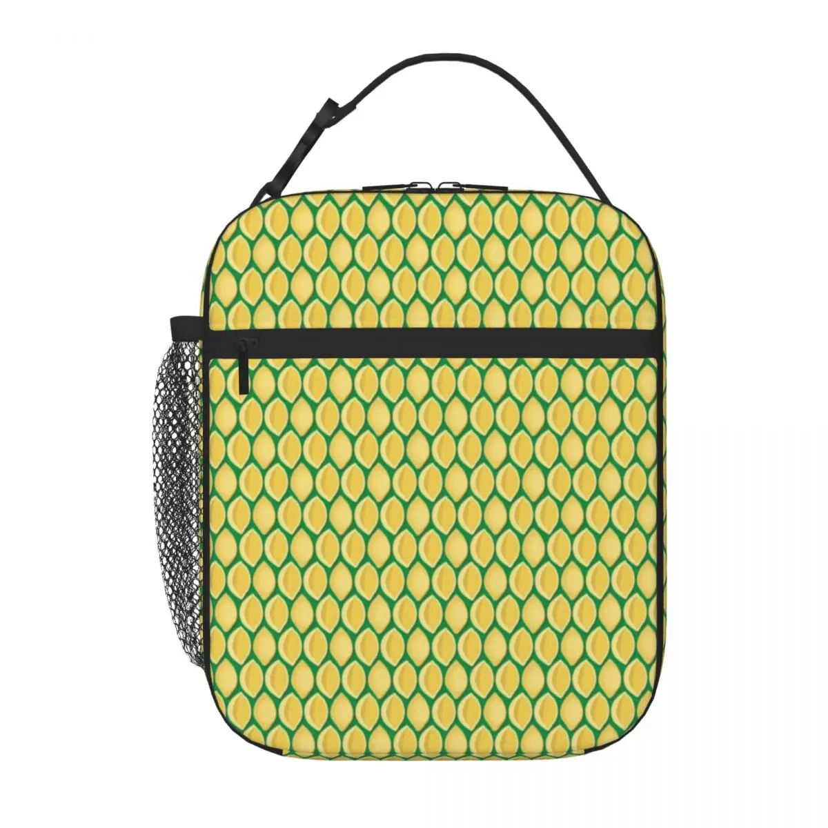 Hot Sale Pasta Conchiglie Green Background Insulated Inner Camping Lunch Bag Mountain Trip Leakproof Lunch Bag