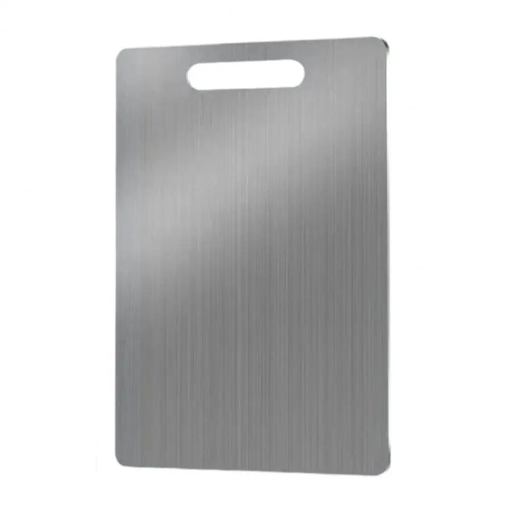 Vegetable Cutting Board Double-sided Stainless Steel Cutting Board Anti-bacterial Kitchen Chopping Mat Odor-free Meat Vegetable