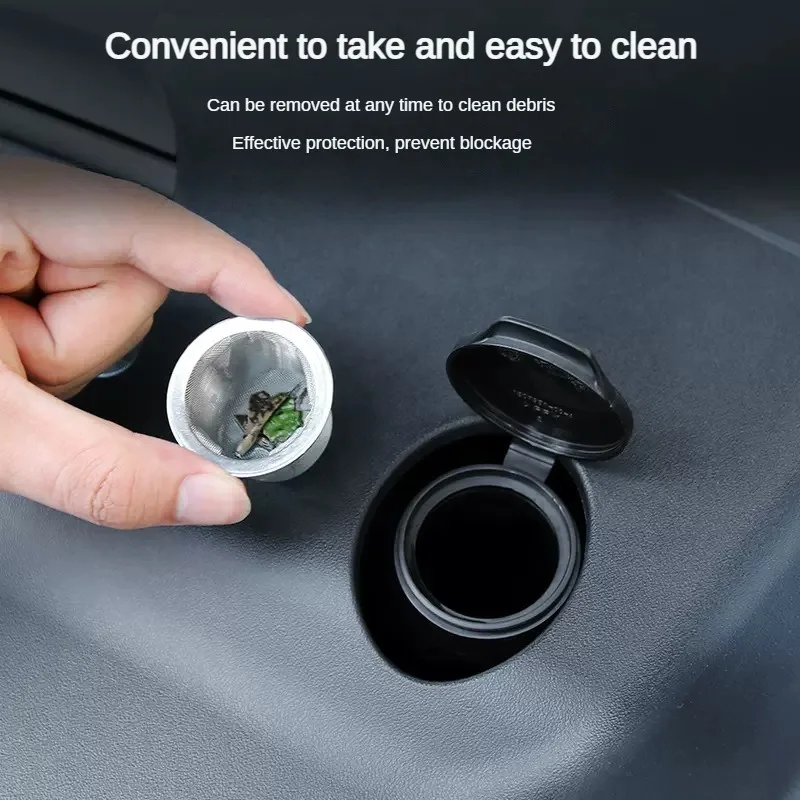 For Tesla Model 3 Y S X Juniper Windshield Washer Fluid Filter Glass Water Filter Screen Mesh Inlet Grill Protective Accessories